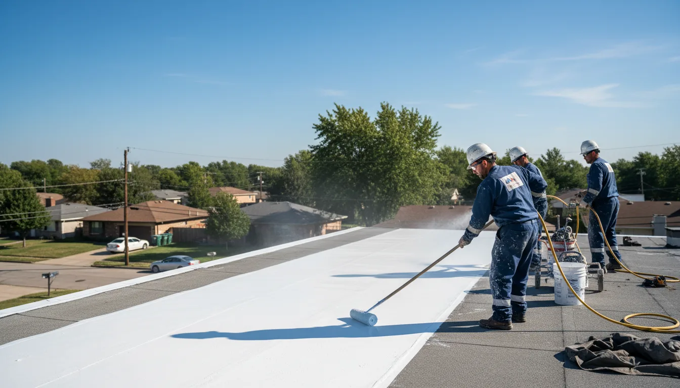Commercial roof coating in Austin, PA near me